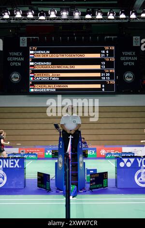 Westenergie Sporthalle, Mülheim an der Ruhr, Deutschland, 29. Februar 2024, Badminton YONEX German Open 2024. Stockfoto