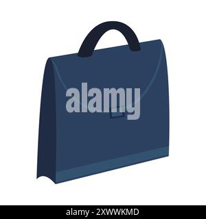 Blaues Aktenkoffer-Symbol Stock Vektor