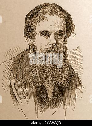 Ein Porträt von William Holman Hunt (1827–1910), englischer Maler (1827–1910). Einer der Gründer der Pre-Raphaelite Bruderschaft. Er wurde als William Hobman Hunt geboren, ein Name, der auf seinem ursprünglichen Taufurkunde als Holman falsch geschrieben wurde. Stockfoto