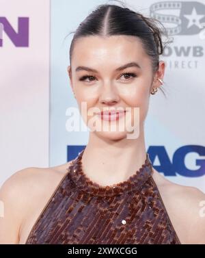 Los Angeles, USA. August 2024. Eloisa May Huggins kommt bei der REAGAN Los Angeles Premiere am Dienstag im TCL Chinese Theatre in Hollywood, CA. August 2024. (Foto: Sthanlee B. Mirador/SIPA USA) Credit: SIPA USA/Alamy Live News Stockfoto