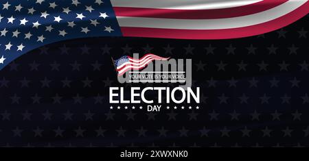 Ihre Stimme Ihre Stimme der Schlüssel zum Wandel am Wahltag Stock Vektor