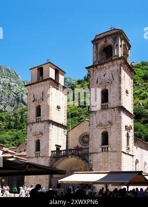 St. Tryphon römisch-katholische Kathedrale Stadt Kotor Küste Montenegro Montenegro Stockfoto