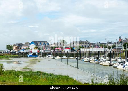 Le Crotoy ist eine Stadt im Departement Somme in Hauts-de-France in Nordfrankreich Stockfoto