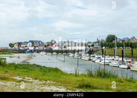 Le Crotoy ist eine Stadt im Departement Somme in Hauts-de-France in Nordfrankreich Stockfoto