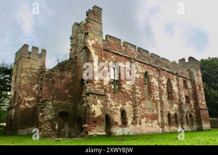 Acton Burnell Castle in Acton Burnell, Shropshire, England Stockfoto