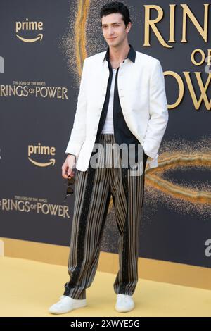 London, Großbritannien. August 2024. Im Bild: Bruce Herbelin-Earle nimmt an der Weltpremiere der zweiten Staffel von The Lord of the Rings: The Rings of Power im BFI Southbank Teil. Quelle: Justin Ng/Alamy Live News Stockfoto