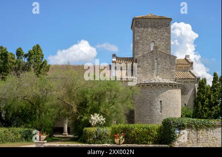 Frankreich, Saint Germigny-des-Pres, Karolingische Kirche Stockfoto