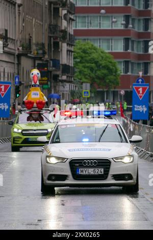 Tour de Hongrie Polizeikommando Stockfoto