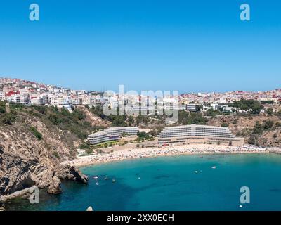 Quemado Beach, Al-Hoceima, Marokko an einem sonnigen Nachmittag Stockfoto