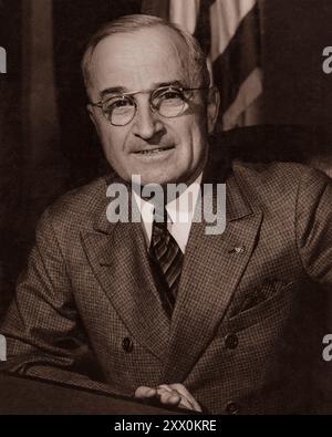 Präsident Harry S. Truman. Juli 1945 Stockfoto