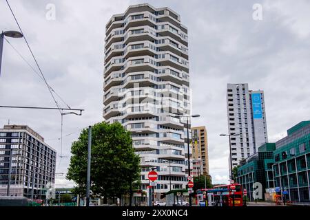 No.1 Croydon (früher NLA Tower) London Borough of Croydon, Großbritannien Stockfoto