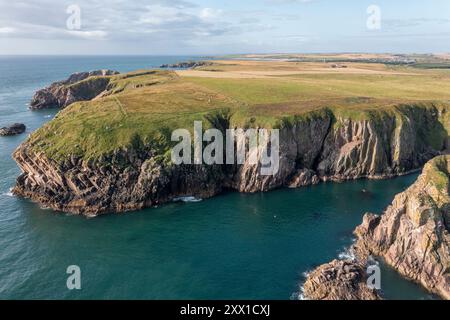 Bullers of Buchan Coast nahe Cruden Bay, Aberdeenshire, Schottland, Großbritannien. Stockfoto