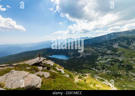 Wanderwege rund um die sieben Rila-Seen, Bulgarien, Europa Stockfoto