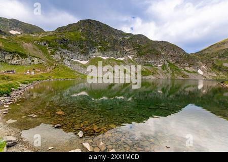 Blick auf die sieben Rila-Seen, Bulgarien, Europa Stockfoto