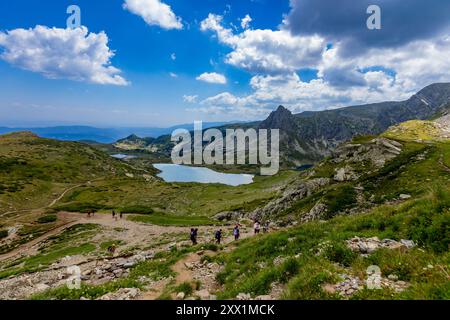 Blick auf die sieben Rila-Seen, Bulgarien, Europa Stockfoto