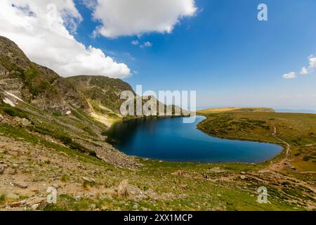 Blick auf die sieben Rila-Seen, Bulgarien, Europa Stockfoto