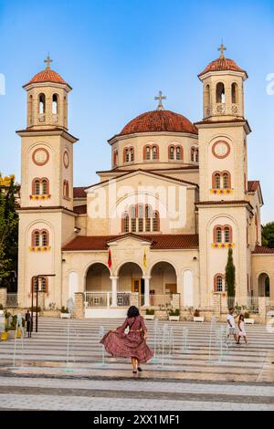 Blick auf die Kathedrale Saint Demetrius, Berat, Albanien, Europa Stockfoto