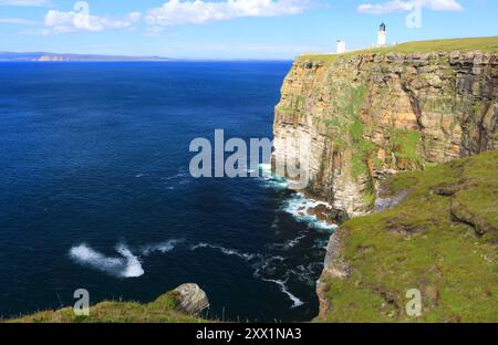 Dunnet Head, nahe Thurso, Caithness, Schottland, Vereinigtes Königreich, Europa Stockfoto