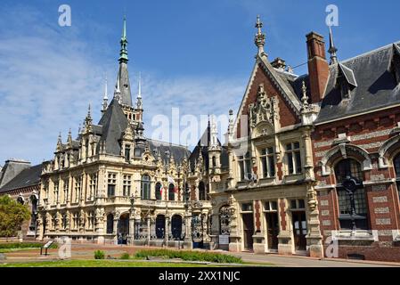 Palais Benedictine, Destillerie und Museum, Fecamp, seine-Maritime Departement, Normandie, Frankreich, Europa Stockfoto