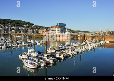 Hafen von Fecamp, Departement seine-Maritime, Region Normandie, Frankreich, Europa Stockfoto