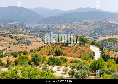 Landschaft des Gebirges um Paphos, Zypern, östliches Mittelmeer, Europa Stockfoto