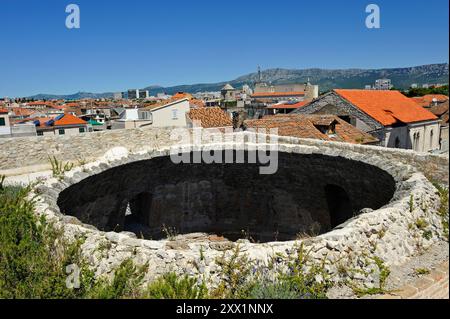 Ehemalige Kuppel des Vestibüls des Diokletianpalastes, UNESCO-Weltkulturerbe, Split, Kroatien, Europa Stockfoto