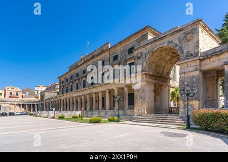 Blick auf das Korfu Museum für asiatische Kunst in Korfu Stadt, Korfu, Ionisches Meer, griechische Inseln, Griechenland, Europa Stockfoto