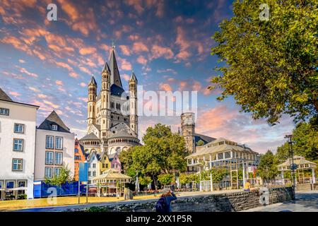 Altstadt von Köln, Deutschland Stockfoto