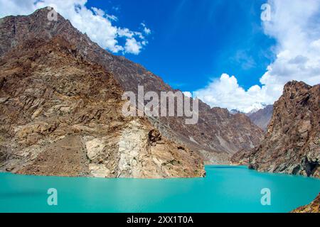 Gletschersee in den Karakorum Bergen Stockfoto