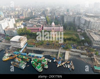 Luftaufnahme von Ahsan Manzil in Dhaka Bangladesch Stockfoto