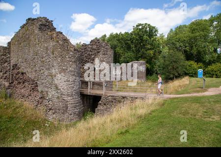 White Castle, oder Llantilio Castle, ist eine Burgruine in der Nähe des Dorfes Llantilio Crossenny in Monmouthshire, Südwales Stockfoto