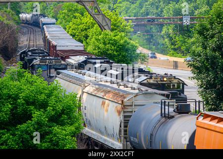 NS-Güterzüge waren an der Philadelphia AEA beteiligt Stockfoto