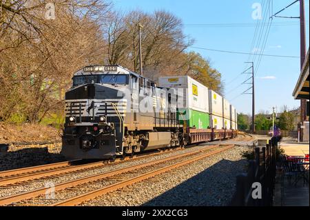 NS-Güterzüge waren an der Philadelphia AEA beteiligt Stockfoto