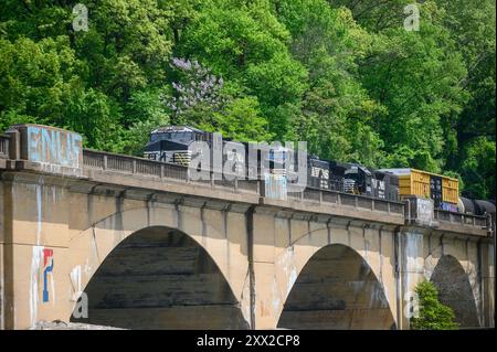 NS-Güterzüge waren an der Philadelphia AEA beteiligt Stockfoto