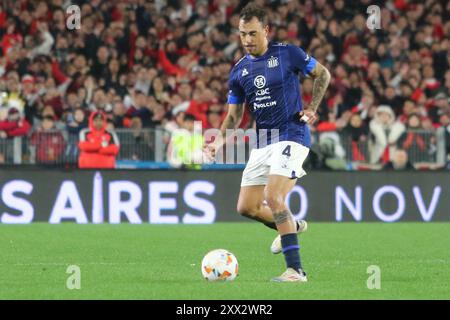 Argentinien. August 2024. Buenos Aires, 21.08.2024: Matias Catalan of Talleres während des Spiels um die Achtelfinale des Libertadores Cup im Mas Monumental Stadion ( Credit: Néstor J. Beremblum/Alamy Live News) Stockfoto