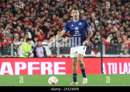 Argentinien. August 2024. Buenos Aires, 21.08.2024: Matias Catalan of Talleres während des Spiels um die Achtelfinale des Libertadores Cup im Mas Monumental Stadion ( Credit: Néstor J. Beremblum/Alamy Live News) Stockfoto