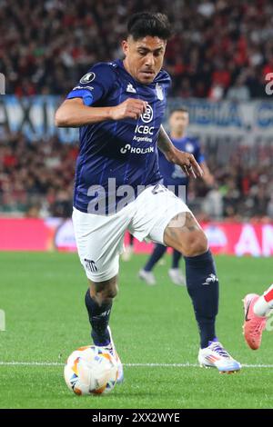 Argentinien. August 2024. Buenos Aires, 21.08.2024: Cristian Tarragona von Talleres während des Spiels um die 16. Runde des Libertadores Cup im Mas Monumental Stadium ( Credit: Néstor J. Beremblum/Alamy Live News) Stockfoto