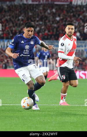 Argentinien. August 2024. Buenos Aires, 21.08.2024: Cristian Tarragona von Talleres während des Spiels um die 16. Runde des Libertadores Cup im Mas Monumental Stadium ( Credit: Néstor J. Beremblum/Alamy Live News) Stockfoto