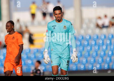 Rio Maior, Portugal. August 2024. Joao Goncalves (Boavista FC) während des Liga Portugal Spiels zwischen den Teams Casa Pia AC und Boavista FC im Estadio Municipal Rio Maior Boavista FC gewann 1-0 (Foto: Maciej Rogowski/SOPA Images/SIPA USA) Credit: SIPA USA/Alamy Live News Stockfoto