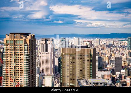 Blick vom Umeda Sky Building in Osaka, Japan Stockfoto