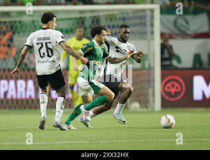 Sao Paulo, Brasilien. August 2024. Fußball - Libertadores Cup - Palmeiras gegen Botafogo - Allianz Parque Stadium. Spieler während der Action The Match Credit: Vilmar Bannach/Alamy Live News Stockfoto