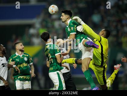 Sao Paulo, Brasilien. August 2024. Fußball - Libertadores Cup - Palmeiras gegen Botafogo - Allianz Parque Stadium. Spieler während der Action The Match Credit: Vilmar Bannach/Alamy Live News Stockfoto