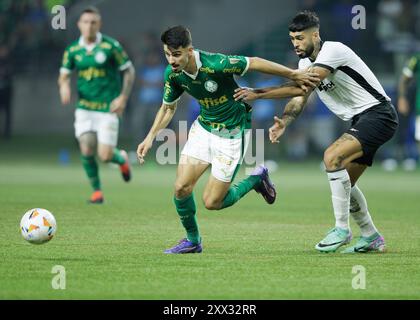 Sao Paulo, Brasilien. August 2024. Fußball - Libertadores Cup - Palmeiras gegen Botafogo - Allianz Parque Stadium. Spieler während der Action The Match Credit: Vilmar Bannach/Alamy Live News Stockfoto