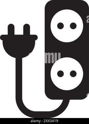 Plug Icon Vektor Illustration Symbol Design Stock Vektor