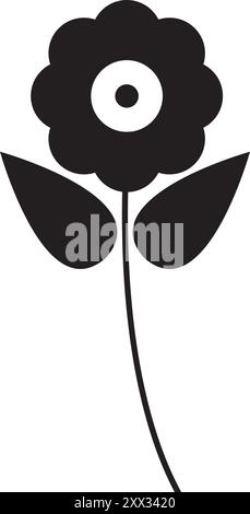 Blume Symbol Vektor Illustration Symbol Design Stock Vektor