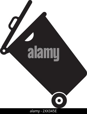 Papierkorb Vektorsymbol Illustration Vorlage Design Stock Vektor