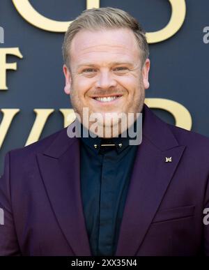 20 Aug 2024, London, England, UK - Owain Arthur, der Lord of the Rings: The Rings of Power, BFI Southbank Stockfoto