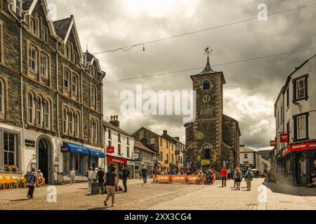 Keswick Town Centre im Lake District Stockfoto