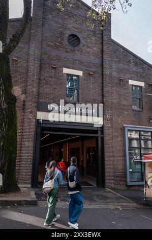 Das Rocks Centre ist ein Einkaufszentrum mit Geschäften, Restaurants, Kunst- und Souvenirläden an der Argyle Street im historischen Stadtteil Sydney in New South Wales, Australien. T Stockfoto