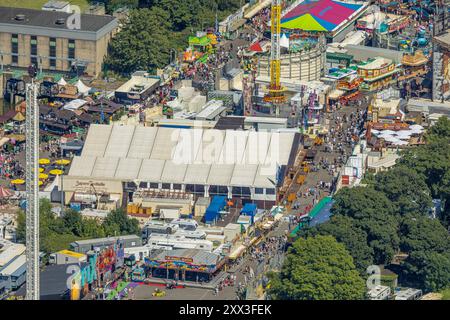 Luftbild, Cranger Kirmes, Volksfest mit Fahrgeschäften und Gastronomie, Unser Fritz, Herne, Ruhrgebiet, Nordrhein-Westfalen, Deutschland ACHTUNGxMINDESTHONORARx60xEURO *** Luftsicht, Cranger Kirmes, Jahrmarkt mit Fahrgeschäften und Gastronomie, Unser Fritz, Herne, Ruhrgebiet, Nordrhein-Westfalen, Deutschland ACHTUNGxMINDESTHONORARx60xEURO Stockfoto